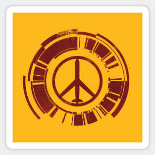 Walker of Peace [Maroon] Sticker